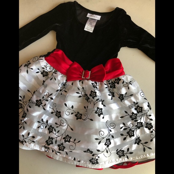Bonnie Jean Other - Beautiful Black & Red Dress